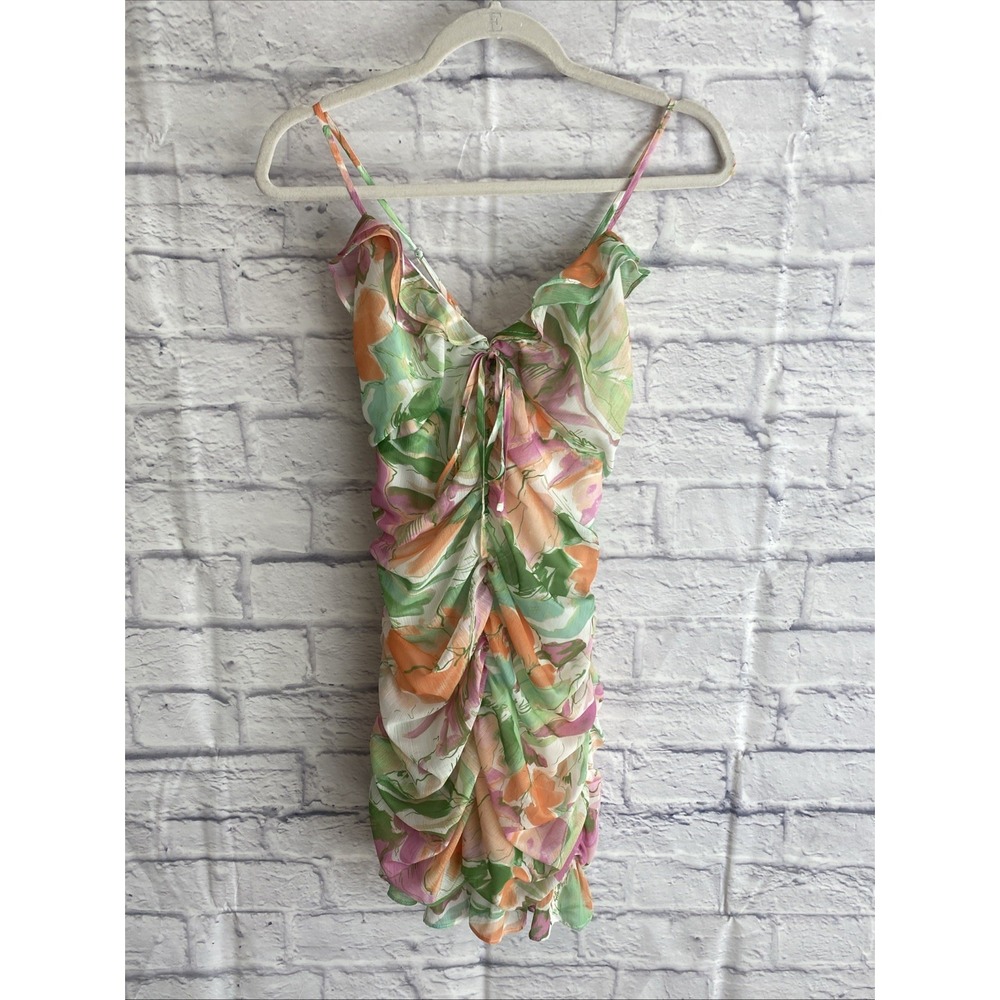 Lost  And Wander NWT Coquette Romantic  Water Color Painterly Love Mini Dress - Picture 11 of 14